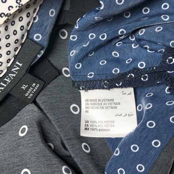 Alfani long sleeve Polka Print Tunic Top Blouse, Colorblock size XL - Picture 6 of 9